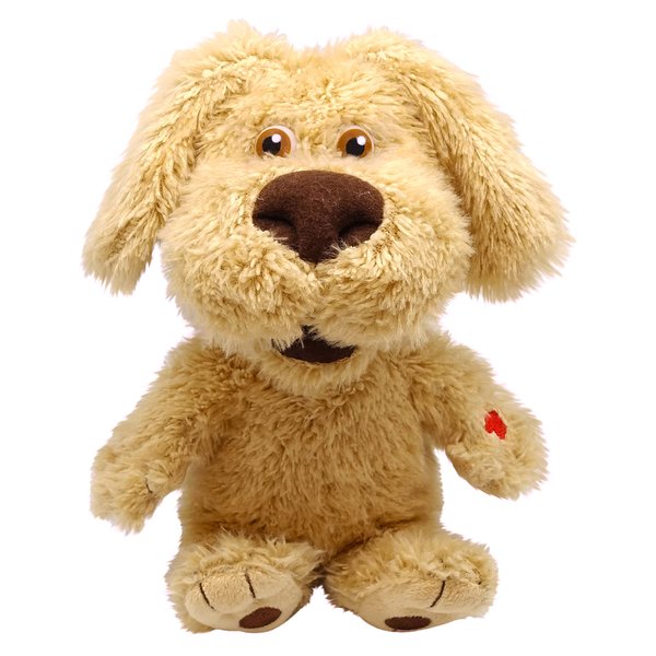 Relsy Official Talking Tom and Friends - Talking Ben 10 Inch Mini Cute Plush with Interactive Talkback Repeating Voice & Sounds, Stuffed Animal Plush Toy for Kids