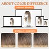 ISTGIFT Hair Toppers for Women with Thinning Hair, 360° 3D Hair Topper with Bangs Hair Clip 20 Inch Toppers Hair Pieces for Women Long Curly Wavy Hair Topper Wiglet (Ombre Blonde, 20 Inch)
