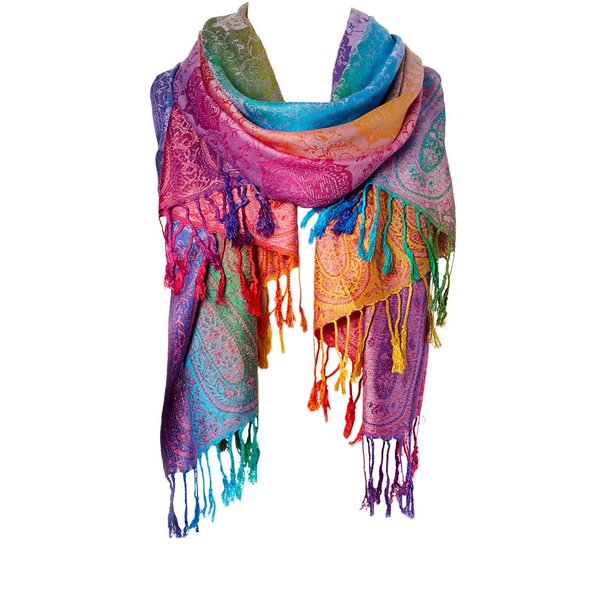 Goood Times Fashion Women's Silk Scarf Luxury Satin Shawl Wraps