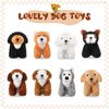 Sumind 8 Pieces Plush Dogs 5 Inch Stuffed Animals Bulk Assorted Cute Stuffed Dogs Small Animal Plush Toys for Girls Boys Graduation Halloween School Classroom Party Supplies Favors(Squatting Dog)