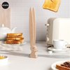 OTOTO Bernie Bunny Toaster Tongs - Rabbit Toast Tongs, Wooden Tongs for Toaster, Wooden Toaster Tongs - Multipurpose Mini Tongs for Appetizers, Wood Utensils & Cute Kitchen Gadgets