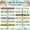 48 PCS Jungle Cheetah Slap Bracelets Cheetah Party Favors Cartoon Jungle Animals Party Wristbands for Kids Boys Girls Safari Leopard Party Supplies Birthday Party Baby Shower Carnival Prizes Gifts