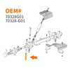 10L0L Spindle Kingpin Tube for EZGO TXT Medalist 1994 1/2-2008 Gas & Electric Golf Cart, 2 PCS King Pin OEM# 70328G01 70328-G01