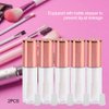 MAVIS LAVEN 10pcs 1.2ml Lip Gloss Tube DIY Small Lipstick Tube Cosmetic Container with Plug Refillable Lip Glaze Bottle for Travel Split Charging DIY Makeup