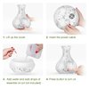OliveTech Essential Oil Diffuser, 400ml Ultrasonic Aroma Humidifier, Free Cleaning Kit, Auto Shut Off and BPA-Free - White Marble