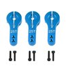 ShareGoo 5PCS 25T Aluminum Servo Horns M3 Threads Metal Steering Arm for RC Car Truck Buggy Airplane,Blue
