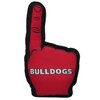 Pets First NCAA Georgia Bulldogs #1 FAN TOY. Best SPORTS Dog Toy with Double Stitched trim and Tough Nylon material filled with Chewable Polyfil and INNER SQUEAKER
