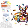 Wooden Dog Puzzles - Unique Shaped Wooden Jigsaw Puzzles for Adults and Kids - French Bulldog Wooden Puzzles - Christmas Birthday Gifts for Adults Kids - Puzzle Toys - 110pcs