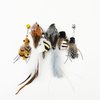 SUBANG 6 Pieces Cat Feather Toys Replacement Cat Toy Wand Refills Cat Toy Replacement Natural Bird Feathers for Cat Toys