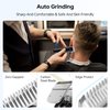JAMAKY Hair Clippers for Men, Cordless Barber Clippers, Beard Trimmer for Men, LED Display, Quick Charge & 100 Min Runtime, Includes 3 Combs, Ideal for Men & Barbers (Gold)