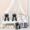 6 Pcs Koala Bear Stuffed Plush Animal Cute Koala Doll Toy Soft Mini Koala Plush 5 Inches Small Stuffed Koala Bear for Birthday Party Gifts, Gray