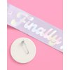 xo, Fetti Finally 21 Sash - Purple + Iridescent Foil | Fun Birthday Party Decorations, 21st Birthday Decor, HBD, Groovy Disco Bday, Finally 21, Cute Birthday Sash