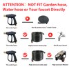 Sooprinse High Pressure Washer Gun,3000 PSI Max With 5 Color Quick Connect Nozzles M22-14 Pressure Washer Hose Connector 3.0 TIP