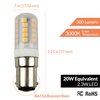 Newhouse Lighting BA-2320 Modern BA15D Base LED Bulb 2.3W (20W Equivalent) Halogen Replacement Light, 200 lm, 120V, 3000K