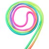 Elcoho 10 Pack Kids Rainbow Jump Rope Set Jumping Ropes Vibrant Skipping Ropes for Kids Outdoor Fun, Party Favors, 7.2 Feet