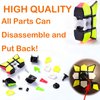 Fidget Hand Spinner Rubiks Cube Magic 1x3x3 Speed Cube Puzzle Floppy Block Puzzle Fingertip Gyro Anxiety Stress Relief Xmas Birthday Best Gift Toys Party Favors for Kid Adults Friends(1x3x3)