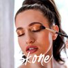 Skone Cosmetics Blending Eye Brush - Luxe Premium Rose Gold and Synthetic Eye Blending Brush - Professional Grade Nylon Blending Brush Used To Blend Eye Shadow Edges and Fine Lines - Blending Brush For Makeup Eyeshadow - Cruelty Free Makeup Brushes