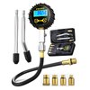 AZUNO Compression Tester Automotive, Digital Compression Gauge 200 PSI for Petrol Engine Cylinder Compression Tester Kit with Adapter & Hose