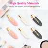 D 6 Pcs Hair Clips No bend Hair Clips No Crease Hair Clip Makeup Clips for Women and Girls Flat Hair Clips for Hairstyling Salon Golden Handle