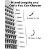 Lash Clusters Eyelash Extension 120pcs, Gekinye Faux Mink Lashes Natural Look 3D Fluffy Wispy Lashes, Reusable Individual Lashes 8-16mm