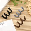 6 Pieces Spiral Lock Hair Tie Dreadlock Accessory Hair Bands Iron Wire Embedded Ponytail Holders Long Dreadlock Hair Tie Spiral Bendable Loc Tie for Women Men Thick Curly Hair(Black, Gray, Brown)
