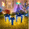 Christmas Decorations, Purtuemy Set of 3 Christmas Lighted Gift Boxes 140 LED Light up Xmas Present Ornament for Tree Indoor Outdoor Yard Holiday Door, Christmas Lights,Warm White, UL Plug