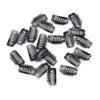 Lysilf Snap Clips for Clip in Hair Extensions U-shape with soft rubber 9 Teeth 6 Holes Stainless Steel Material 20 Pcs/pack 28mm (20Pcs, Black)
