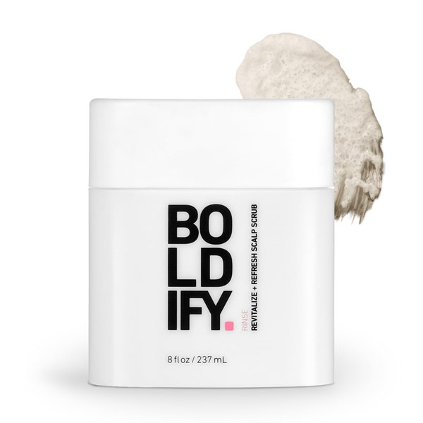 BOLDIFY Scalp Scrub - Pre-Wash Hair Treatment for Voluminous Hair - Clarifying, Exfoliating Revival, Detox Scalp Exfoliator Scrub - Hair Growth Supporting Hair and Scalp Treatment