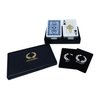 DA VINCI Ruote, Italian 100% Plastic Playing Cards, 2-Deck Poker Size Set, Jumbo Index w/Hard Shell Case and 2 Cut Cards