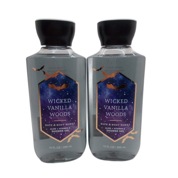 Bath & Body Works Signature Collection Shower Gel 10 Fl Oz 2 Pack (Wicked Vanilla Woods)