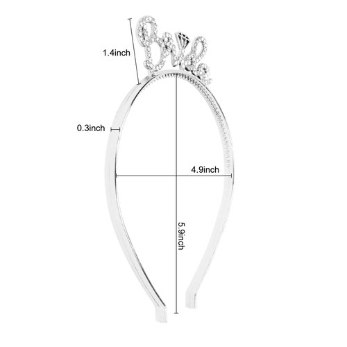 GAFATORY Silver Bride Rhinestone Headband for Women Bridal Hair Band for Wedding Bachelorette Party Favor and Decoration Bridal Shower Sparkle Headband for Bride to be Plastic Headbands