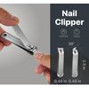 Konovo 5-Piece Nail Clippers Set，Stainless Steel Manicure Kit, Nail Grooming Travel Kit, Ail Clippers for Men, Toenail Clippers or Nail Cutter, Fingernail Clippers For Women, Manicure and Pedicure Kit