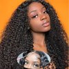 Straight Lace Front Wigs Human Hair Pre Plucked with Baby Hair 13x4 HD Lace Frontal Wigs Human Hair Natural Hairline 30 Inch Brazilian Virgin Human Hair Wigs for Black Women Natural Black Color