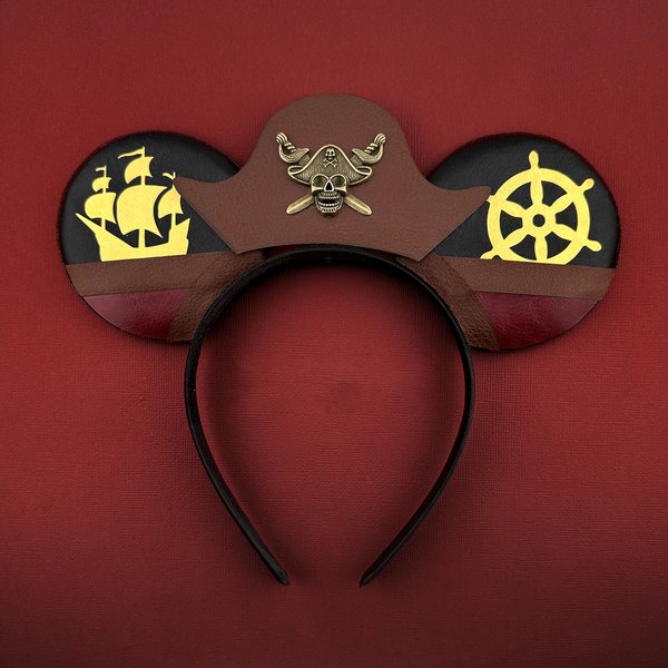 Pirates Mickey Ears, Mouse Ears Headband, One Mickey Ears