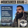 Mountaineer Brand Beard Grooming Care Kit Gifts for Men | Beard Oil (2oz), Conditioning Balm (2oz), Wash (4oz), and Brush | Mens Mustache Growth Kit, Essential Beard Kit for Men | WV Timber Scented