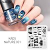 KADS Nail Stamping Plate Nature Template Image Design Plates for Nail Art Decoration and DIY Nail Art (NA031)