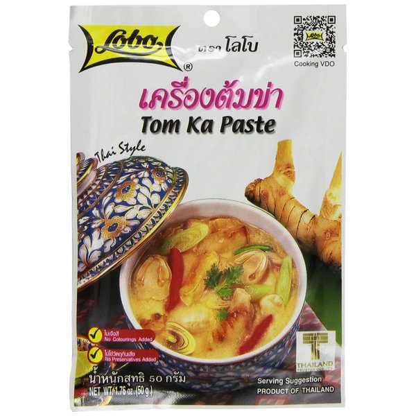 Lobo Thai Envelope Spicy Coconut Chicken Soup, Tom Ka, 1.76 Ounce (Pack of 5)