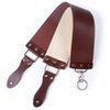 Razor Strop - Barber's Latigo Leather Straight Razor Strop. Dual Strap that will be a Great Addition for Any Straight Razor. PREMIUM LEATHER Strop for Sharpening. (Brown Personalized)