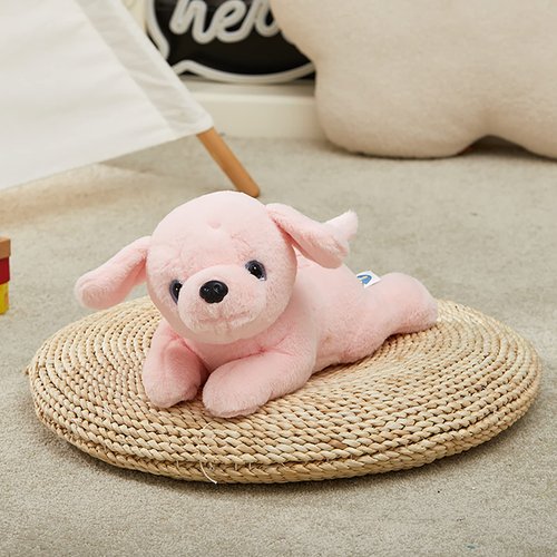 Glow Guards 15'' Pink Light up Puppy Dog Stuffed Animal Soft Plush Toy Pillow with LED Night Lights Pink Glow Bedtime Pal Birthday Children's Day Gifts for Toddler Kids