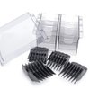 Clipper Blade Holder Plastic Storage Box Hair Clipper Blades Storage Case Clipper Guide Comb Organizer Hair Salon Supplies for Barber Hairdresser Stylist Clipper Guard Organizer