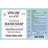 VITA VIE Hand Soap, 8oz/240ml - Cleansing Liquid Hand Wash, Paraben-free, Sulfate-free, Cruelty-free - Made in America - Safe for Kids - Ideal for Home or Office