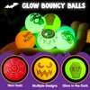 JOYIN 24 PCS Glow Halloween Bouncing Balls, Glowing Bouncy Ball Halloween toys for Kids Gift, Halloween Party Favors Bounce Ball Goodie Bag Fillers, Trick or Treats Classroom Exchange Prizes