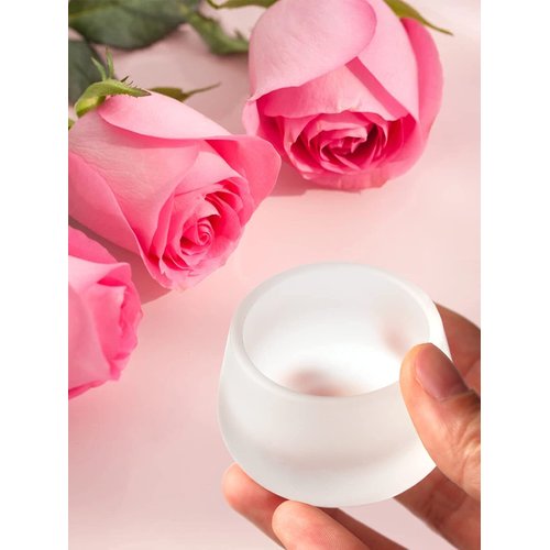 TOROKOM 2Pcs Dappen Dish Glass Monomer Dish ​with Lid for Acrylic Nails Cup Containers Holder for Liquid Powder Monomer Damping Dish（Matte）