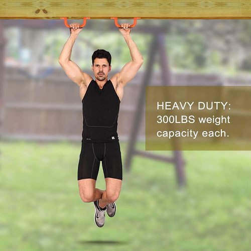 Dolibest Set of 4 Safety Playground Handles,Swing Set Kids Safety Hand Grips for Playset, Climbing Frame, Play House,Climbing Frame, Play House Handles(Red)