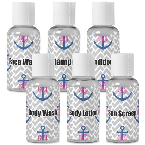 YouCustomizeIt Personalized Monogram Anchor Travel Bottles