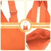 Retrowavy 2 Pcs Anime Cosplay Witch Costume Accessories Red Bow Headband and Orange Canvas Shoulder Tote Bag Set for Women Halloween Party