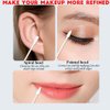 Pointed Cotton Swabs, 800 Pieces Precision Tips Cotton Swabs Spiral Head Cotton Buds with Paper Stick for Makeup Cleaning (4 Packs, 200 Pcs, 1 Pack)