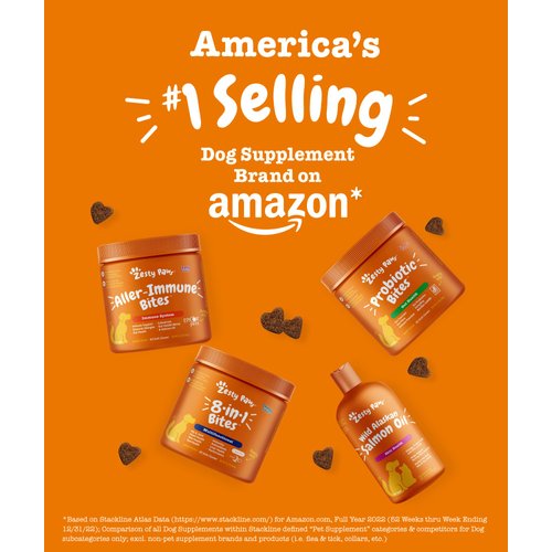 Zesty Paws Chew No Poo Bites for Dogs - Stool Eating Deterrent Soft Chews for Dogs - Gut, Periodontal & Immune System Support - Premium DE111 Bacillus subtilis Probiotic Chicken - 90 Count