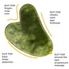 Jade Roller Gua Sha Scarping Tool, Natural Jade Face Beauty Roller Skin Care Tools, Jade Roller Set for Face Eye Neck Body Massage
