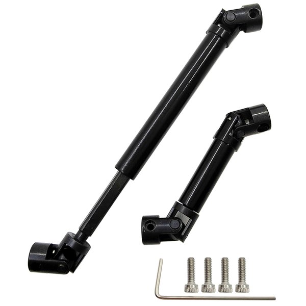 HOPLEX RC Drive Shaft Steel Front Rear Center Shaft Driveshaft for SCX24 Gladiator AXI00005 Axial Upgrade Parts 1/24 RC Crawler Car